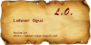 Lehner Oguz névjegykártya